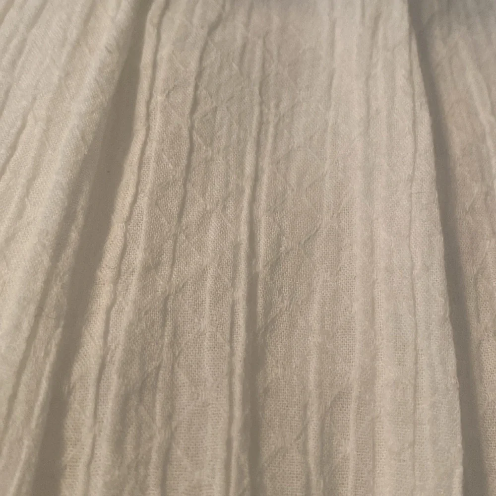 LOFT White Knee-Length Skirt with Pleated Design